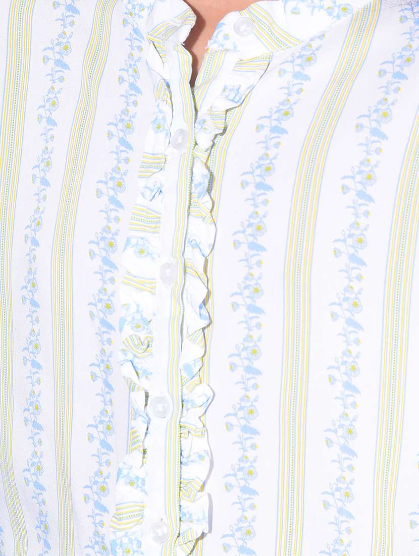 white floral printed top - 21142790 -  Standard Image - 4