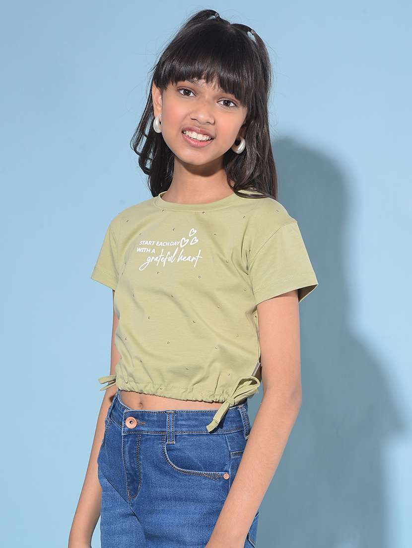 neo mint cotton chest print tee - 21142819 -  Standard Image - 1