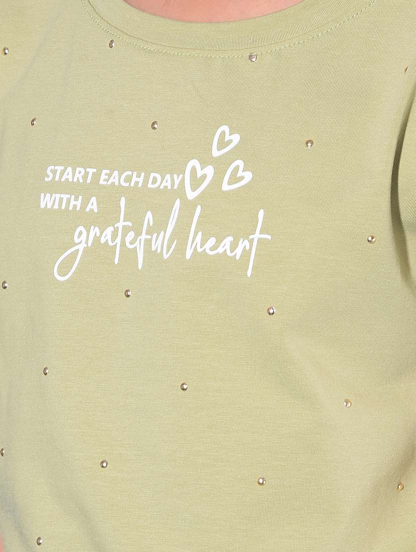 neo mint cotton chest print tee - 21142819 -  Standard Image - 4