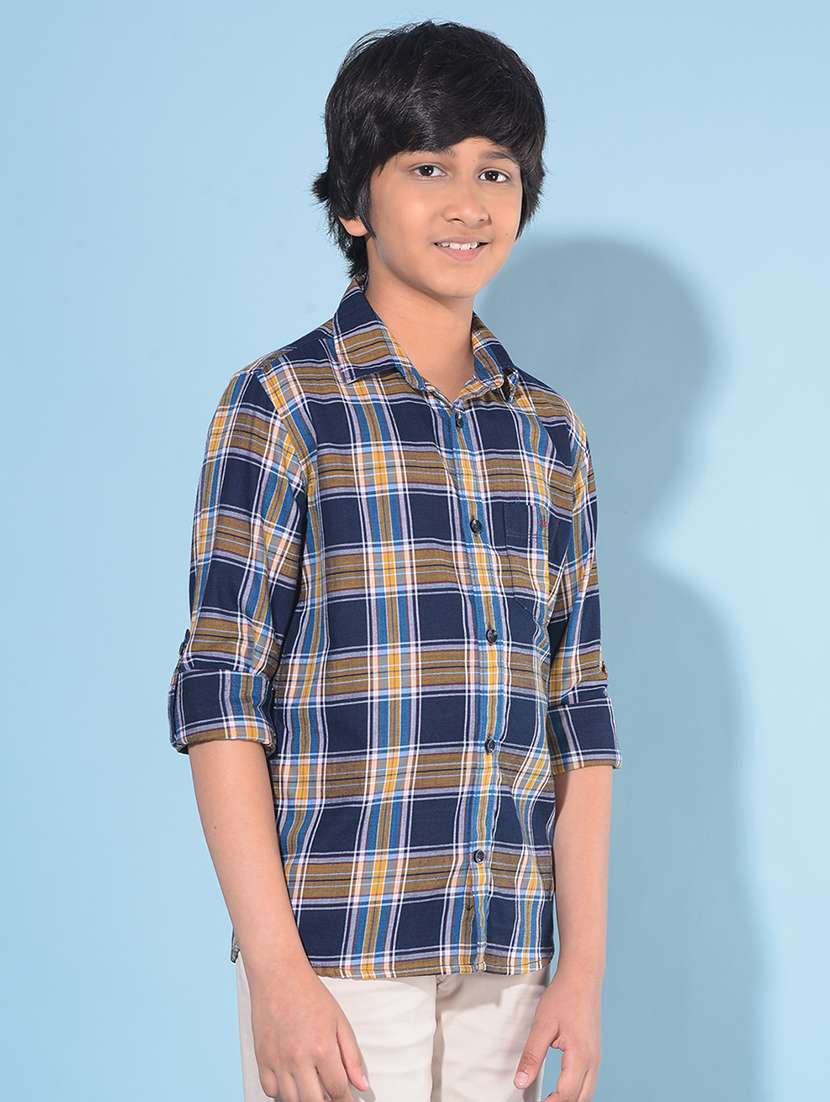 boys checkered cotton shirt - 21142830 -  Standard Image - 1
