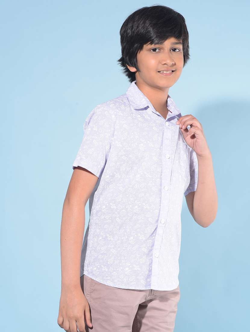 lavender cotton shirt - 21142836 -  Standard Image - 1