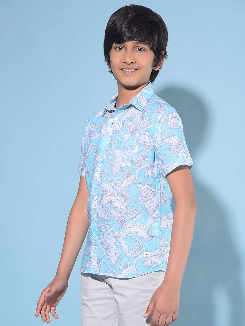 turquoise viscose shirt - 21142838 -  Standard Image - 1