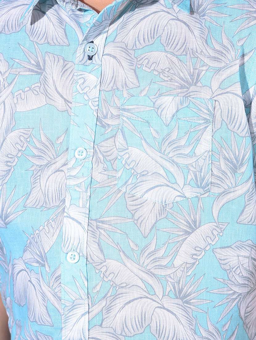 turquoise viscose shirt - 21142838 -  Standard Image - 4