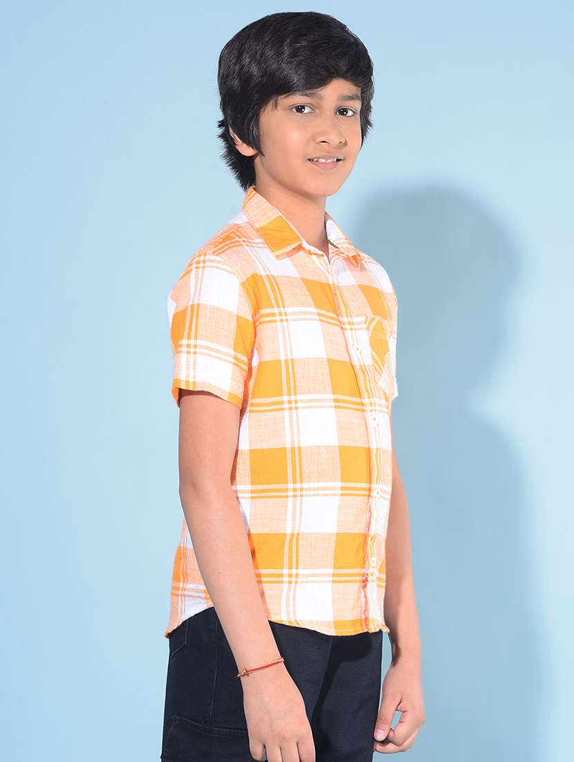 boys checkered cotton shirt - 21142850 -  Standard Image - 1
