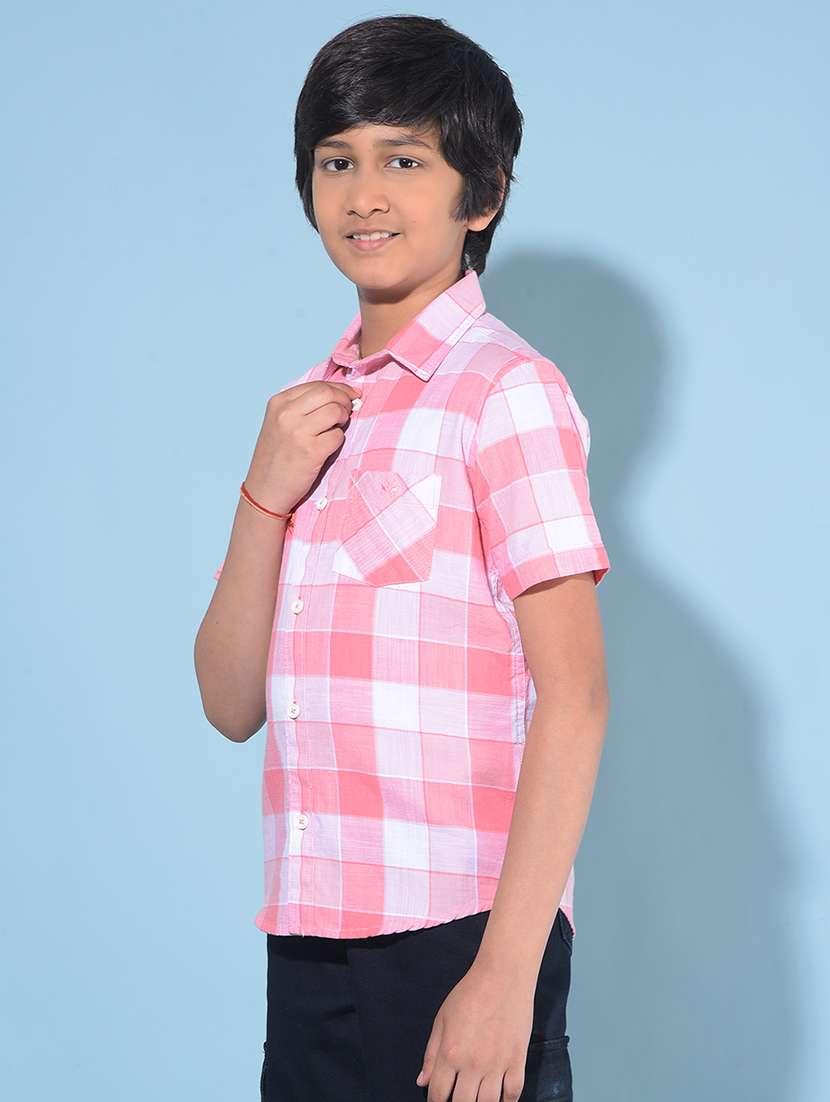 boys checkered cotton shirt - 21142852 -  Standard Image - 1
