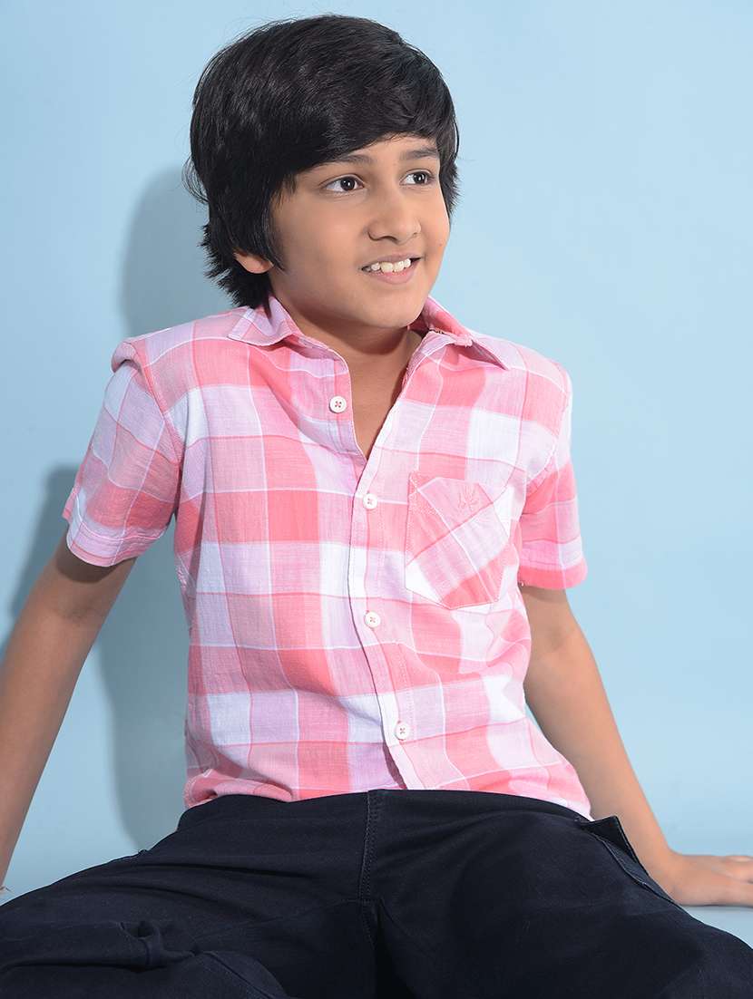 boys checkered cotton shirt - 21142852 -  Standard Image - 4