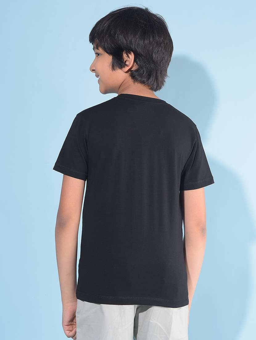 black cotton tshirt - 21142870 -  Standard Image - 1