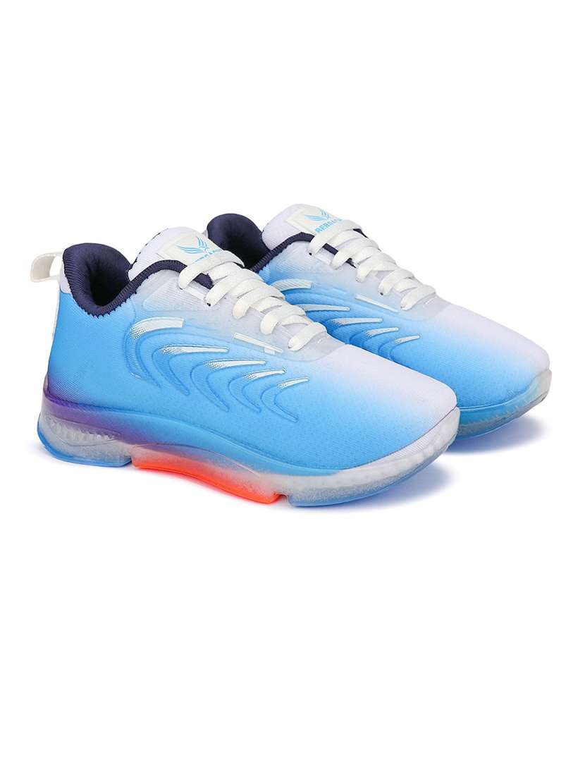 blue lace up sports shoes - 21143553 -  Standard Image - 1