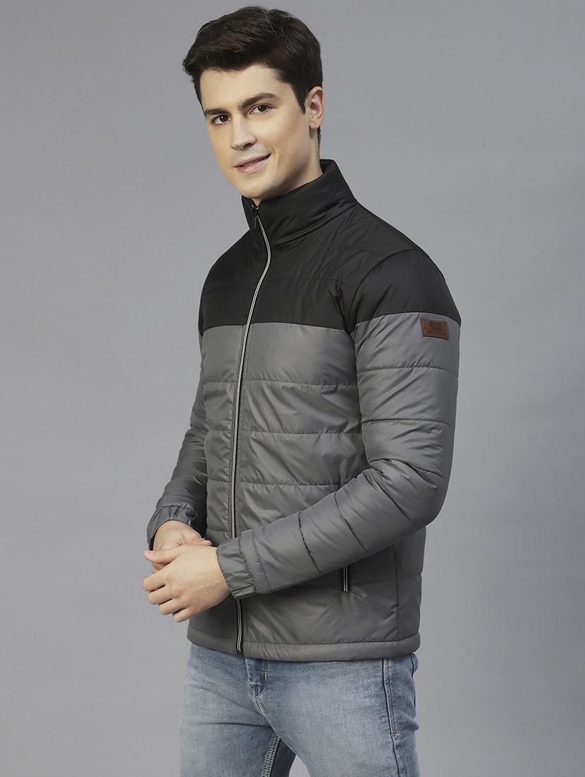 men color block quilted jacket - 21143609 - Standard Image - 1