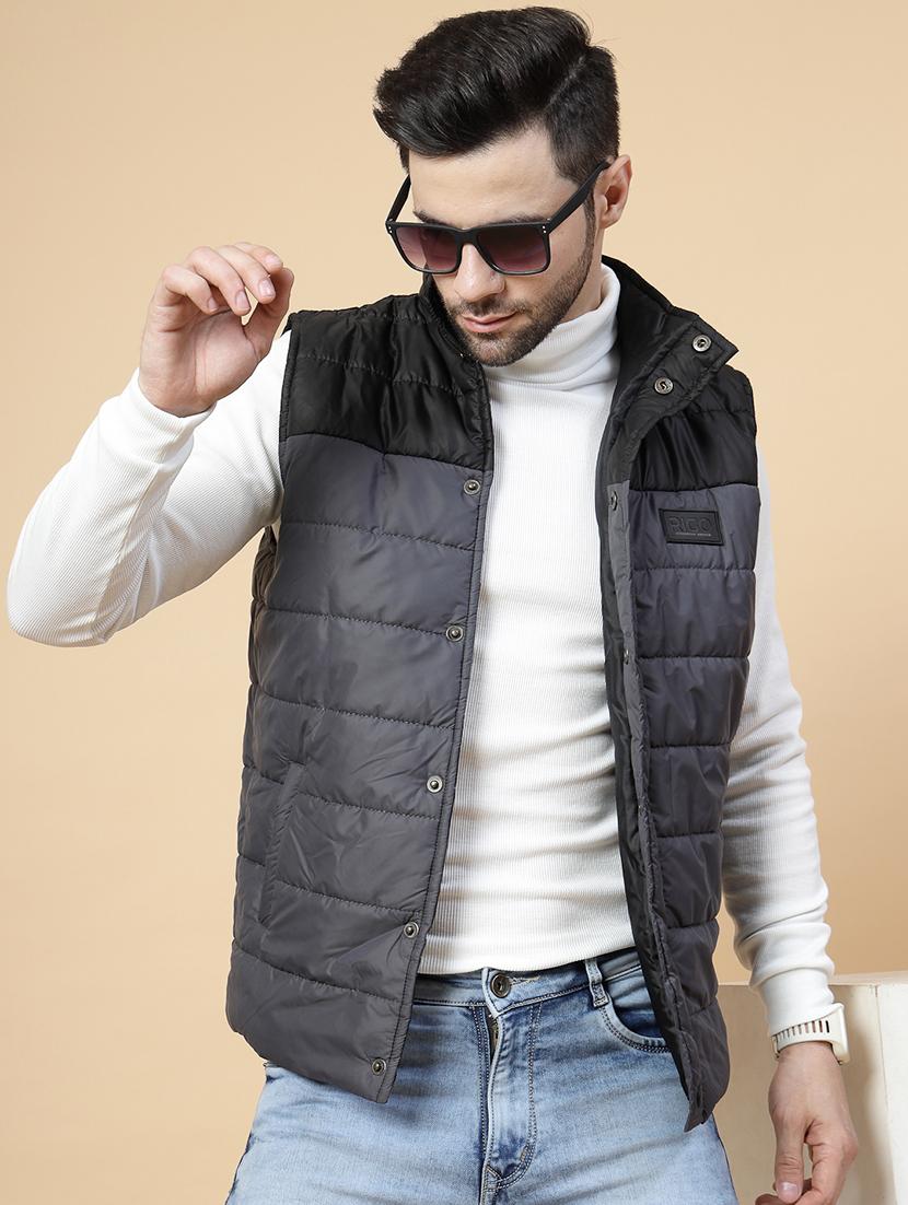 men color block quilted jacket - 21143618 - Standard Image - 4