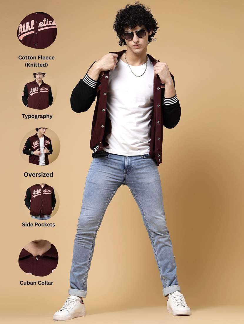 men color block varsity jacket - 21143621 - Standard Image - 6