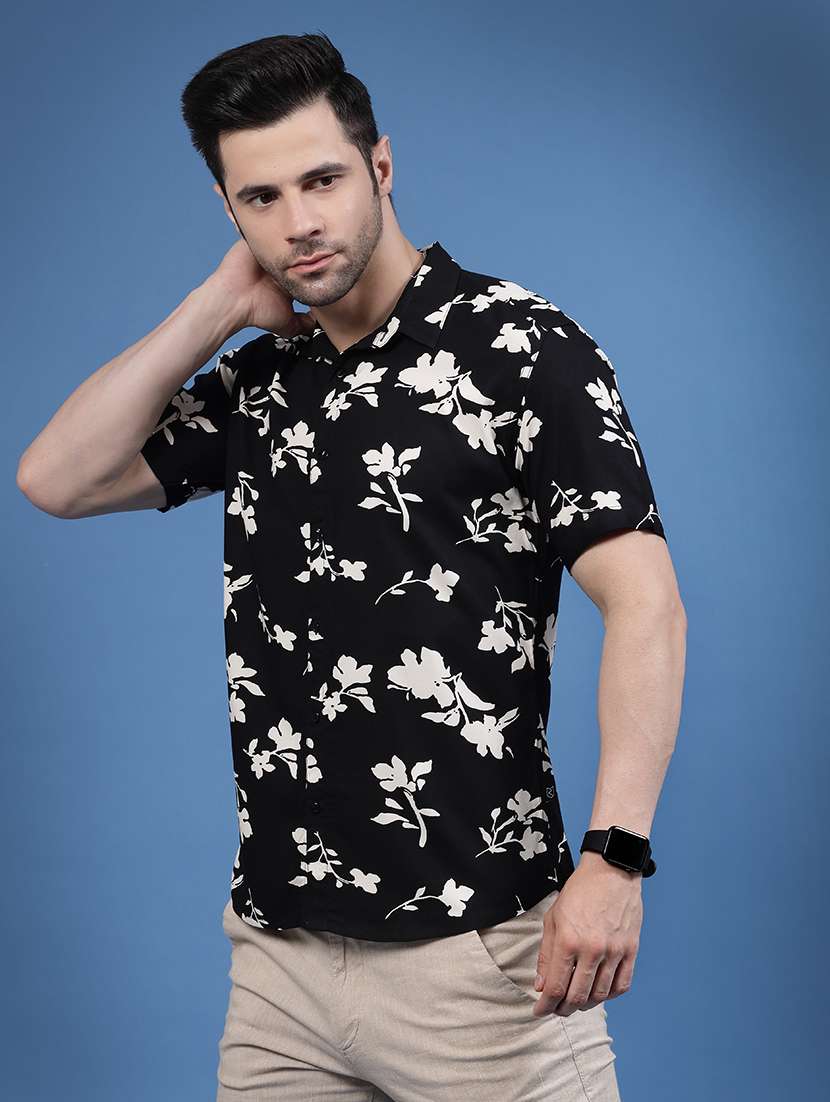 men printed casual shirt - 21143629 - Standard Image - 1