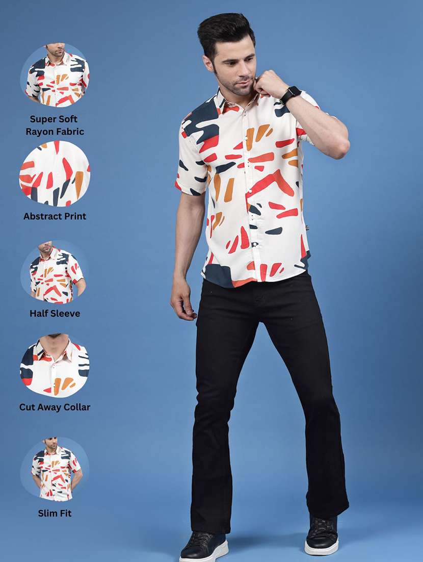 men printed casual shirt - 21143633 -  Standard Image - 6