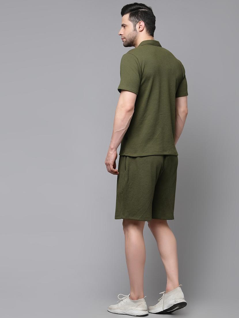 olive cotton blend coord set - 21143648 - Standard Image - 4