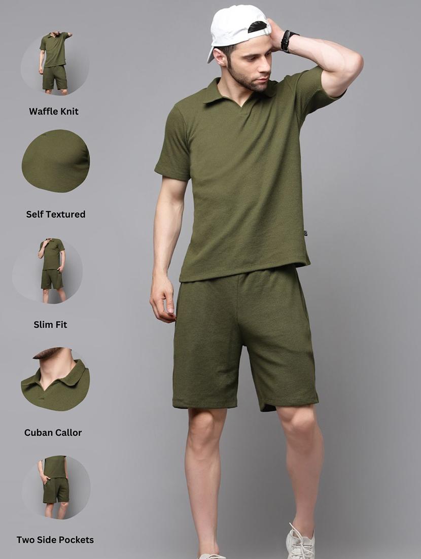olive cotton blend coord set - 21143648 - Standard Image - 6