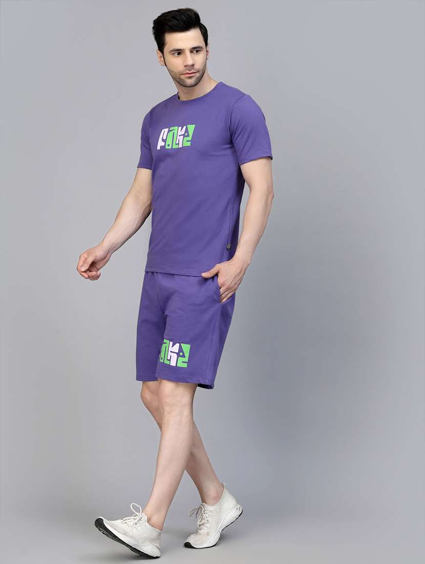 men placement print co-ord set - 21143653 - Standard Image - 1