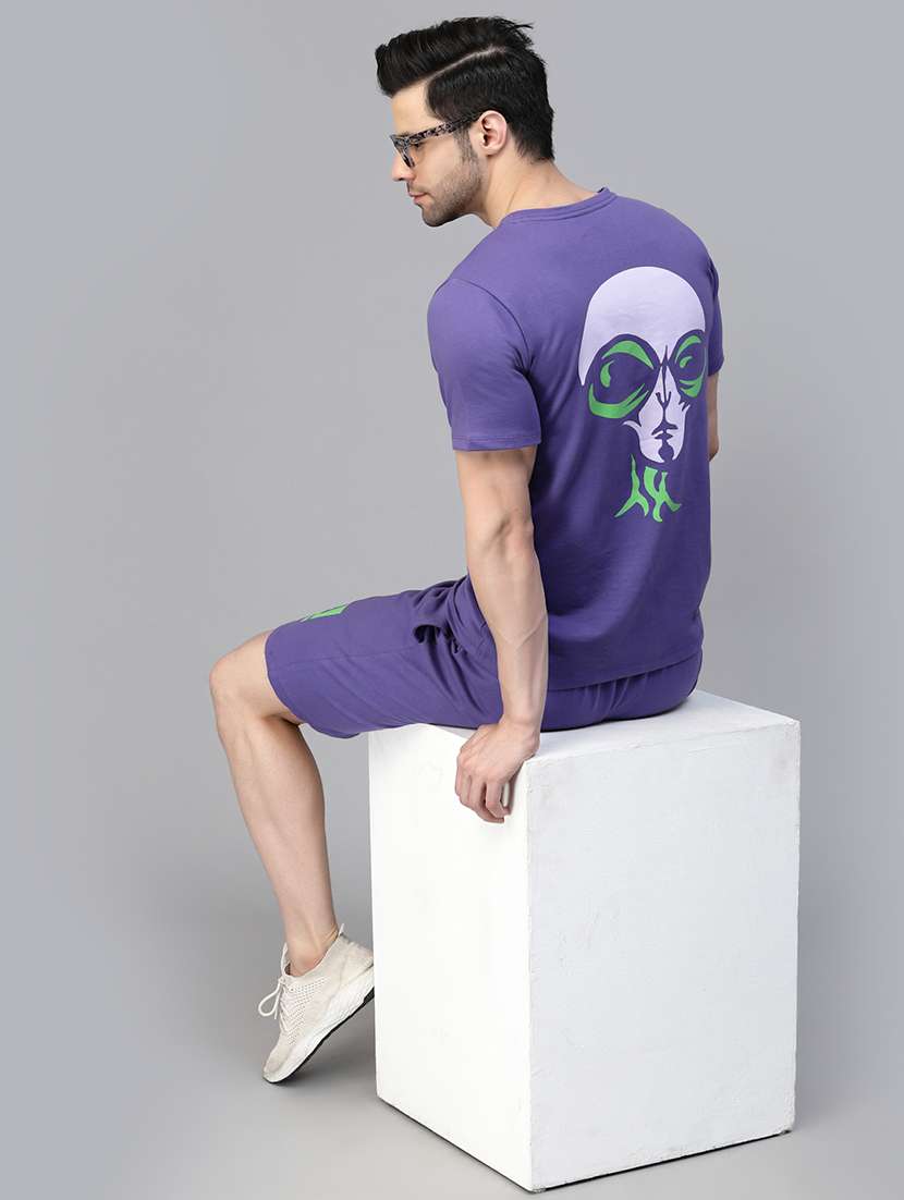 men placement print co-ord set - 21143653 - Standard Image - 4