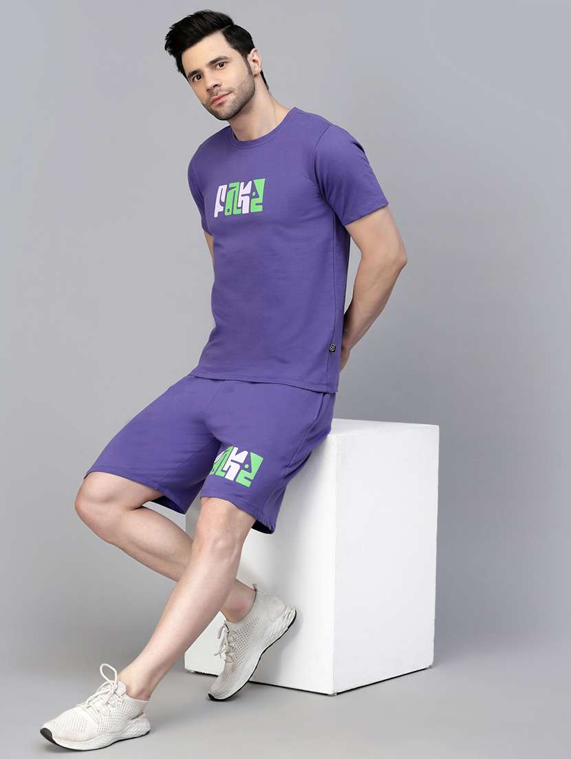 men placement print co-ord set - 21143653 - Standard Image - 6