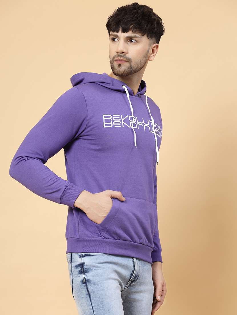 men printed hood neck sweatshirt - 21143693 - Standard Image - 1