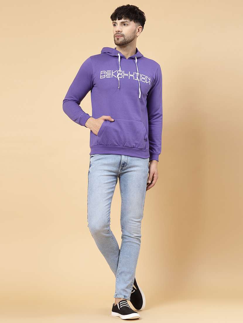 men printed hood neck sweatshirt - 21143693 - Standard Image - 4