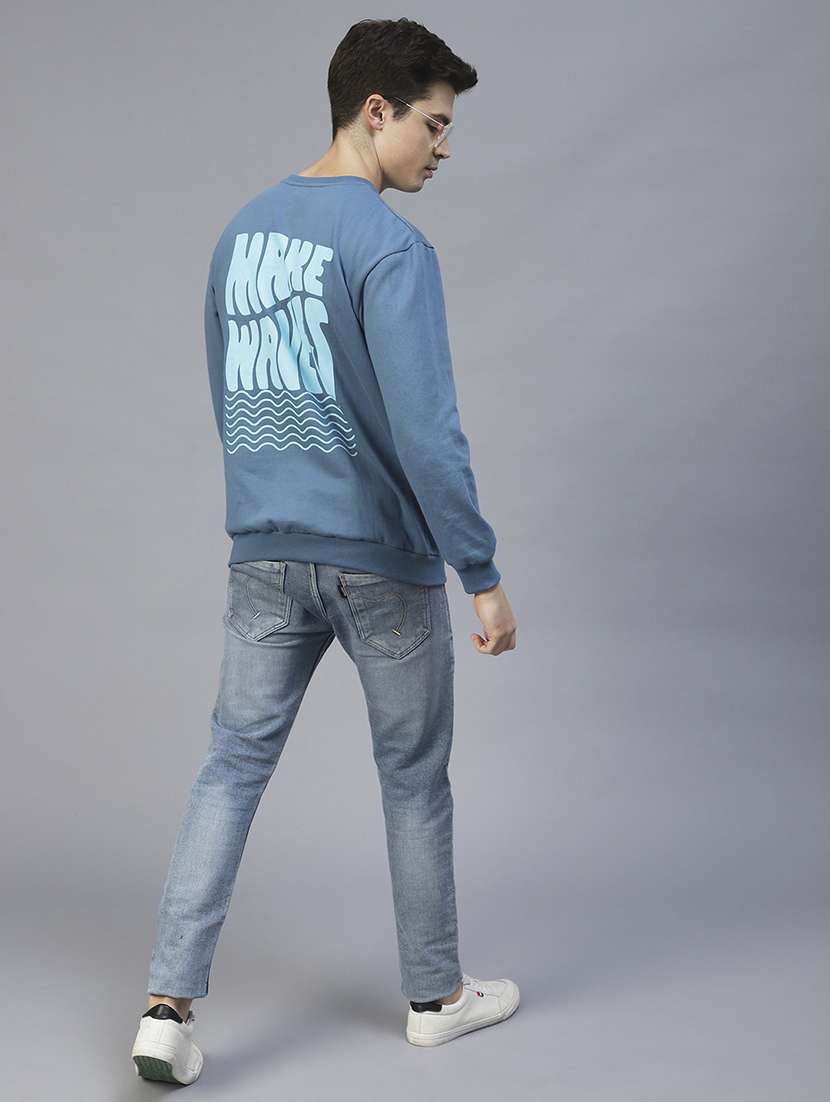 men long sleeves front & back print sweatshirt - 21143717 - Standard Image - 6