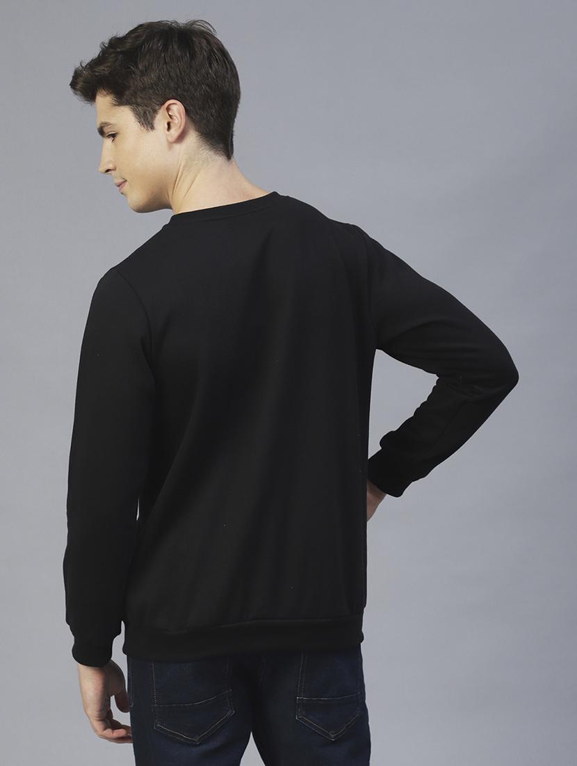 men long sleeves chest print sweatshirt - 21143718 - Standard Image - 4