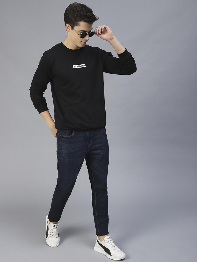 men long sleeves chest print sweatshirt - 21143718 - Standard Image - 6