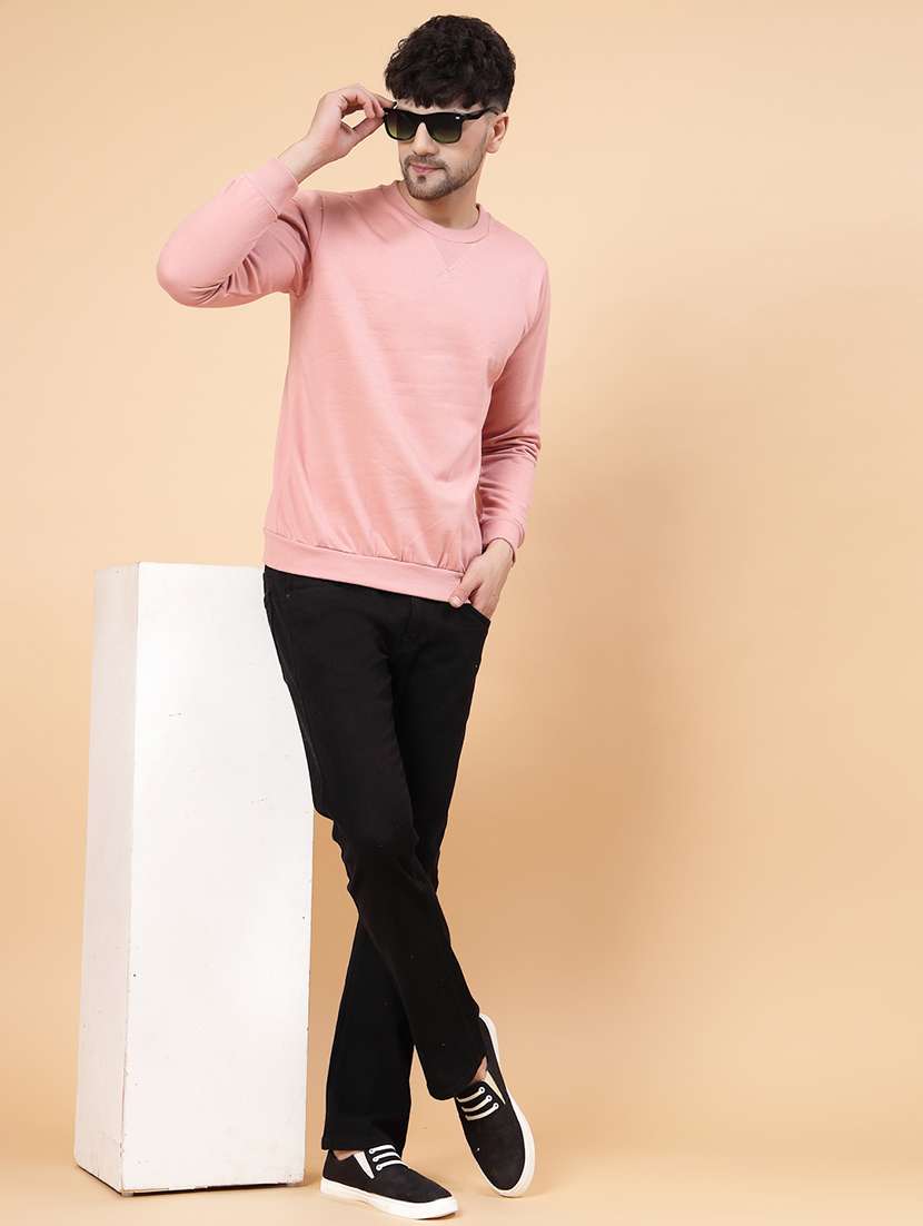 peach fleece back print sweatshirt - 21143721 - Standard Image - 4