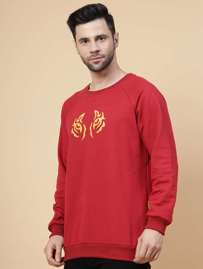 men long sleeves front & back print sweatshirt - 21143723 -  Standard Image - 1