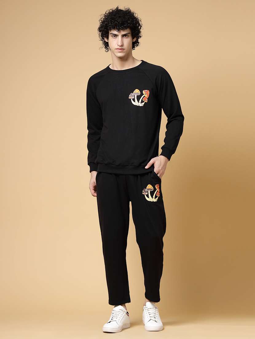 men regular fit full length track suit