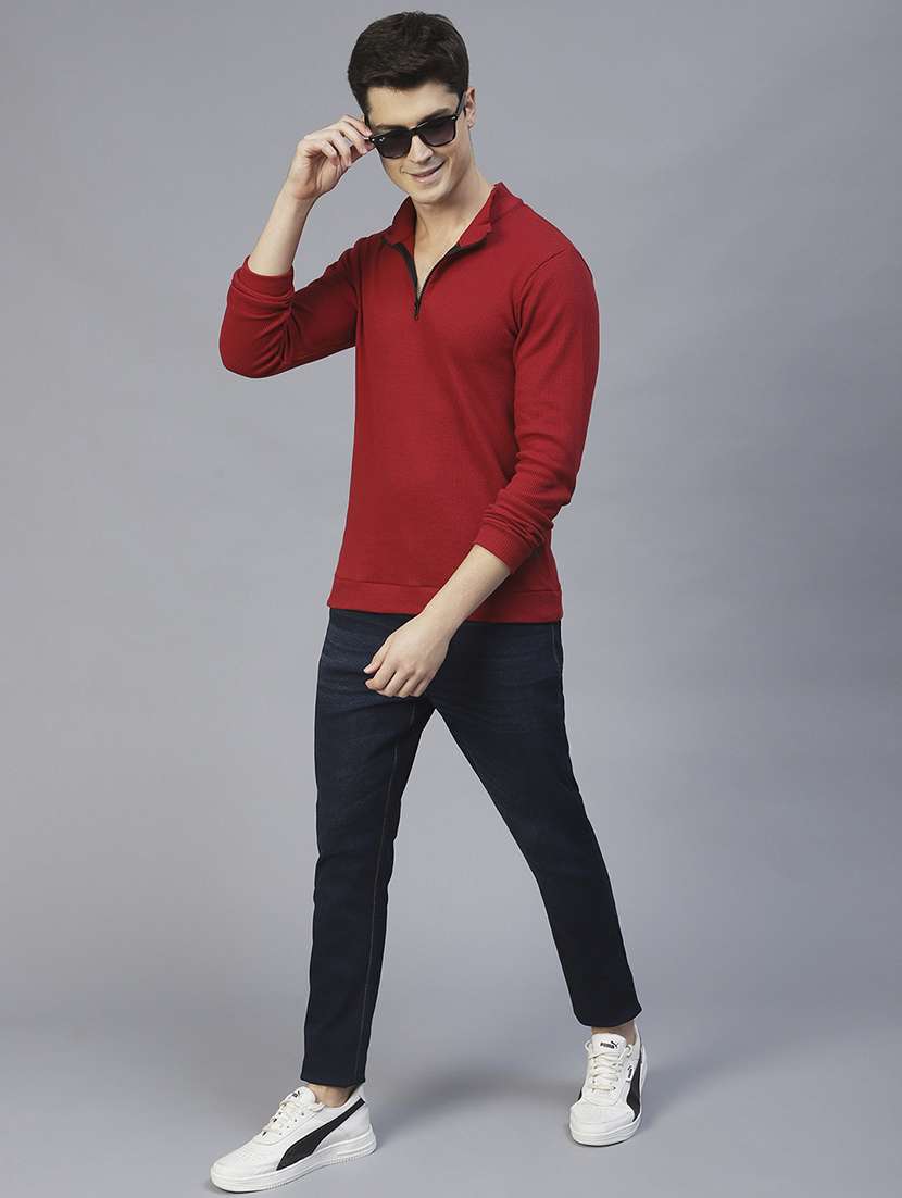 men solid long sleeves plain t-shirt - 21143767 -  Standard Image - 6
