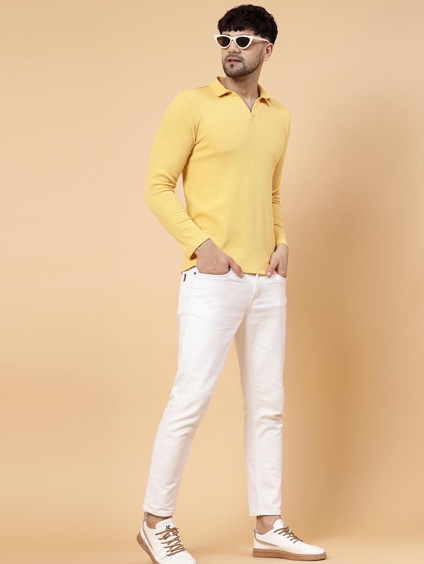 yellow cotton plain tshirt - 21143775 - Standard Image - 6