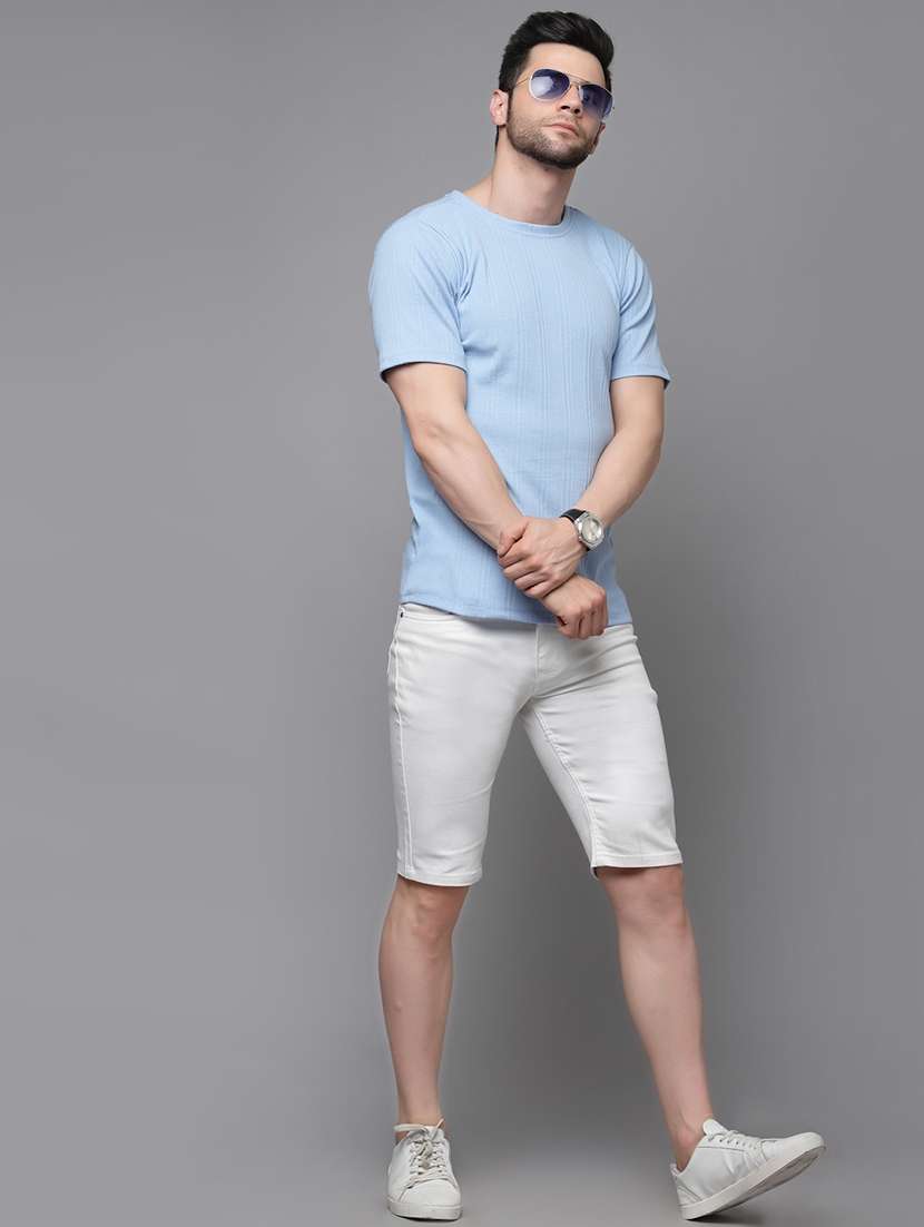 men solid short sleeves plain t-shirt - 21143793 -  Standard Image - 6