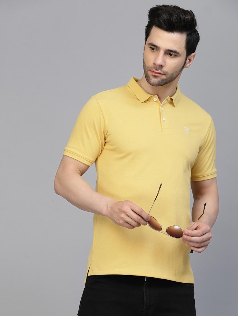 yellow cotton plain tshirt - 21143795 - Standard Image - 1