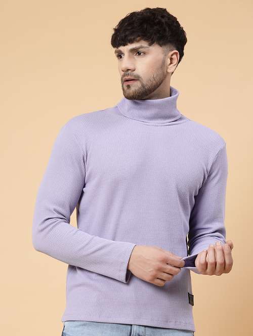 men turtle neck solid t-shirt - 21143824 -  Standard Image - 0
