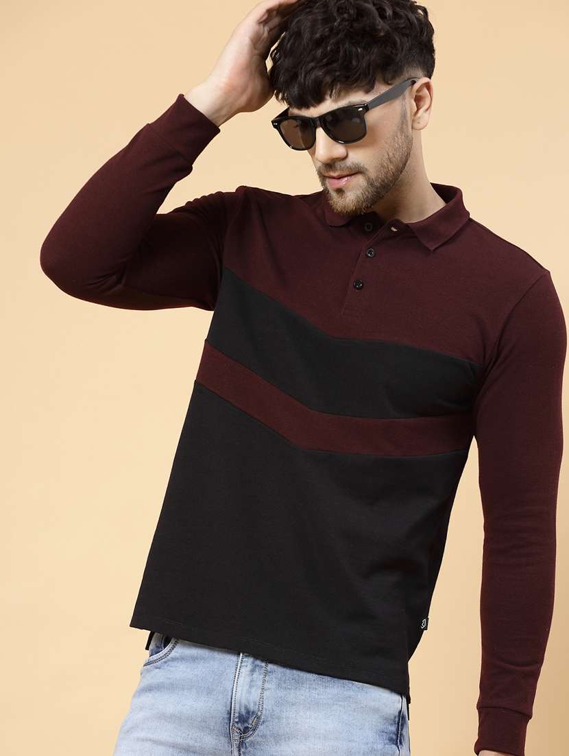 men color block polo t-shirt - 21143832 - Standard Image - 4