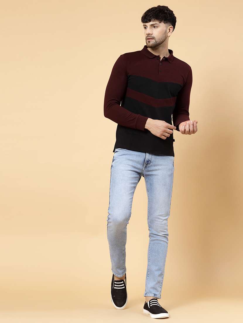 men color block polo t-shirt - 21143832 - Standard Image - 6