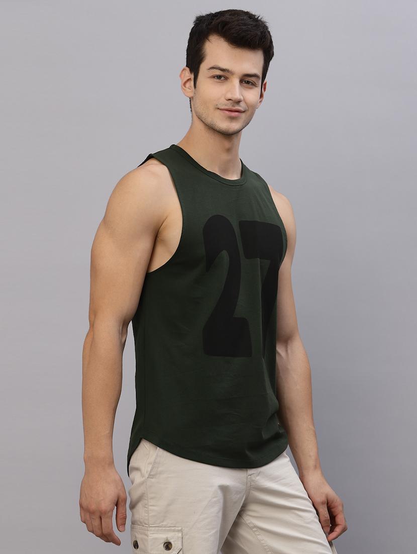 men printed sleeveless vest - 21143890 -  Standard Image - 1