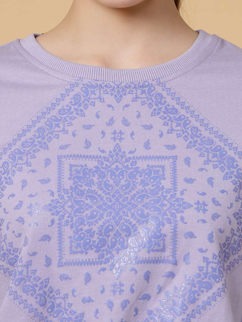 women printed jogger & t-shirt co-ord set - 21144007 -  Standard Image - 9