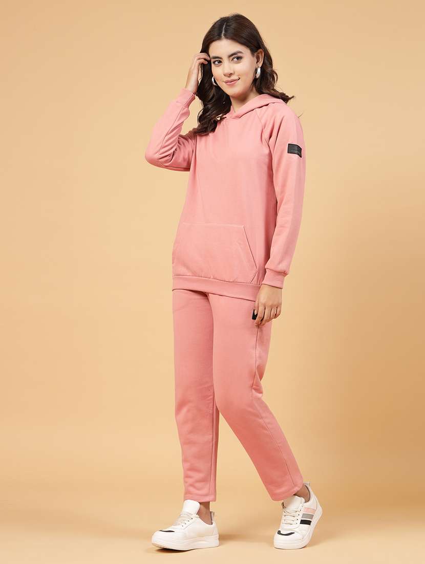 women solid active wear co-ord set - 21144014 -  Standard Image - 1