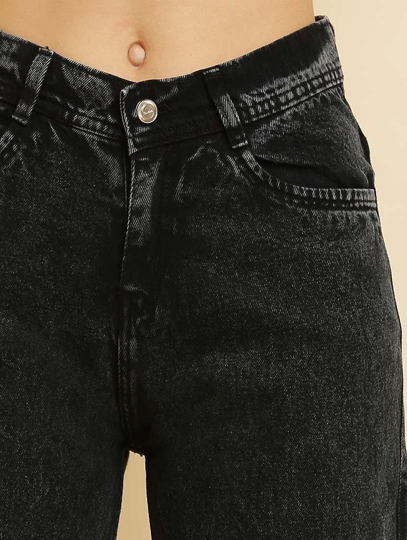 black denim cargos trouser - 21144572 - Standard Image - 4