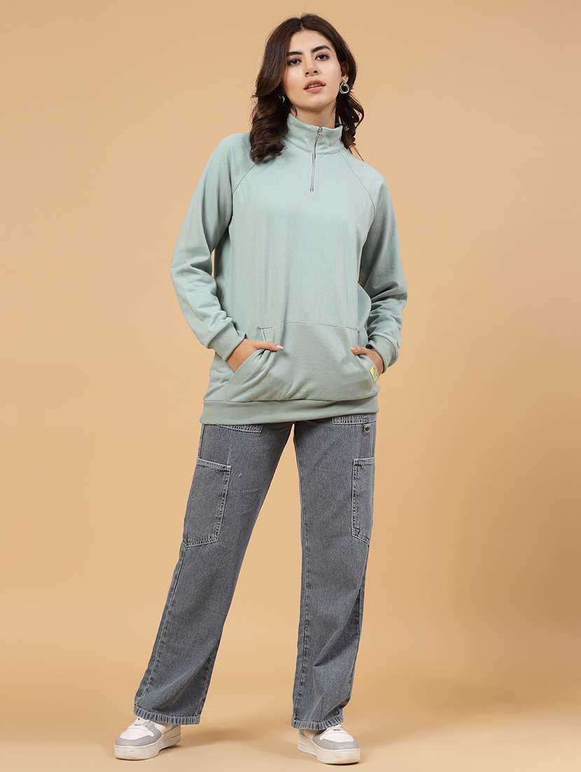 neo mint fleece back print sweatshirt - 21144578 -  Standard Image - 6