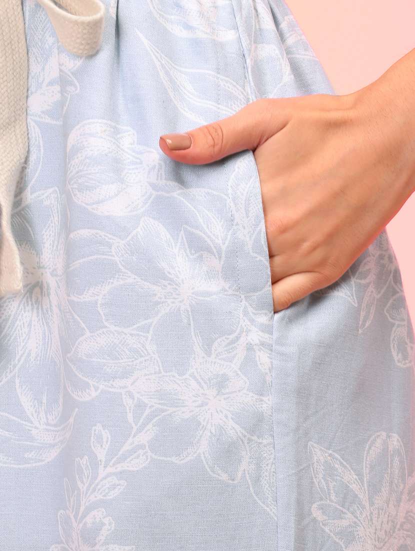 blue floral printed jumpsuit - 21145017 -  Standard Image - 4