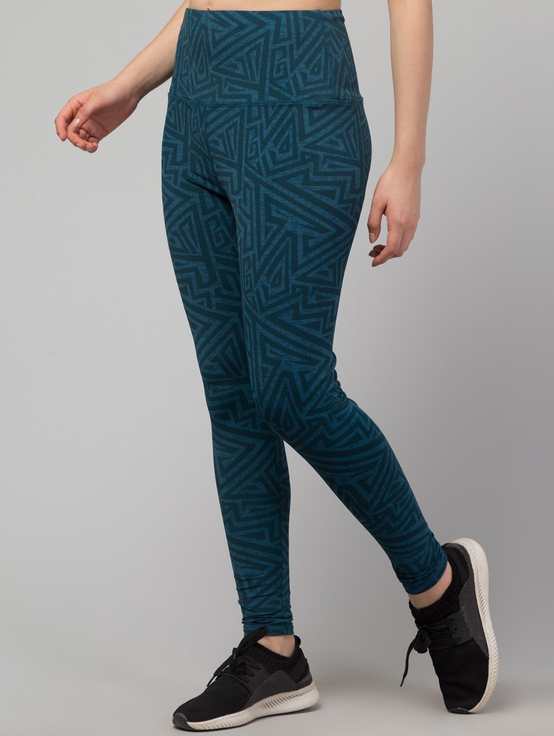 green printed sports track pant - 21145071 -  Standard Image - 1