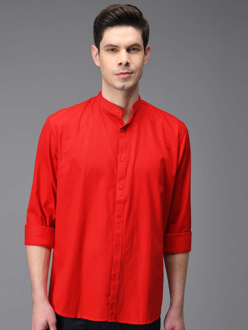 men long sleeves solids casual shirts