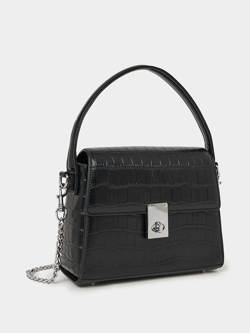 women textured leather handbag - 21145183 -  Zoom Image - 0