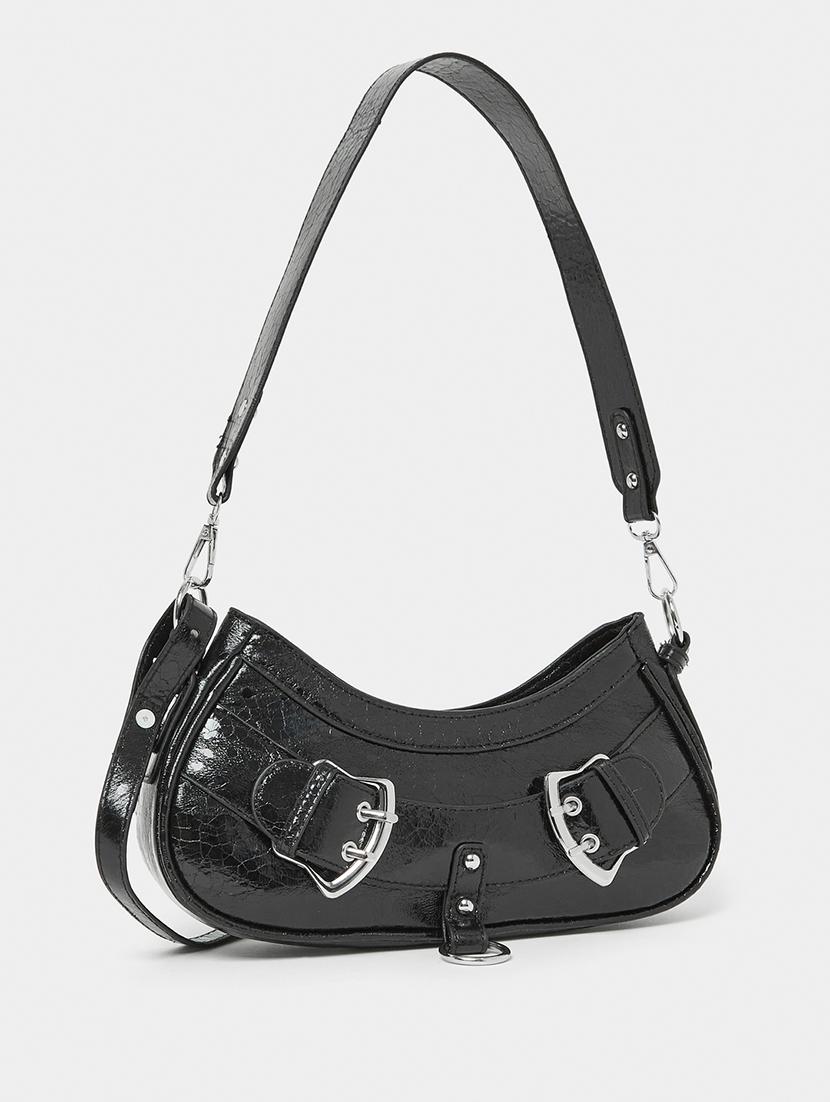 women textured leather handbag - 21145184 - Zoom Image - 0