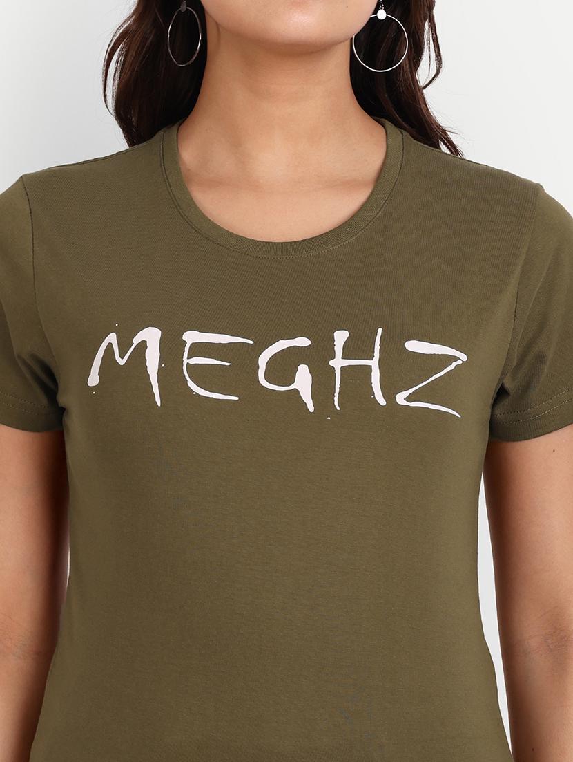 olive chest printed regular t-shirt - 21145257 - Standard Image - 4