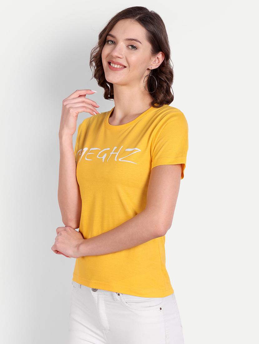 yellow chest printed regular t-shirt - 21145261 - Standard Image - 1