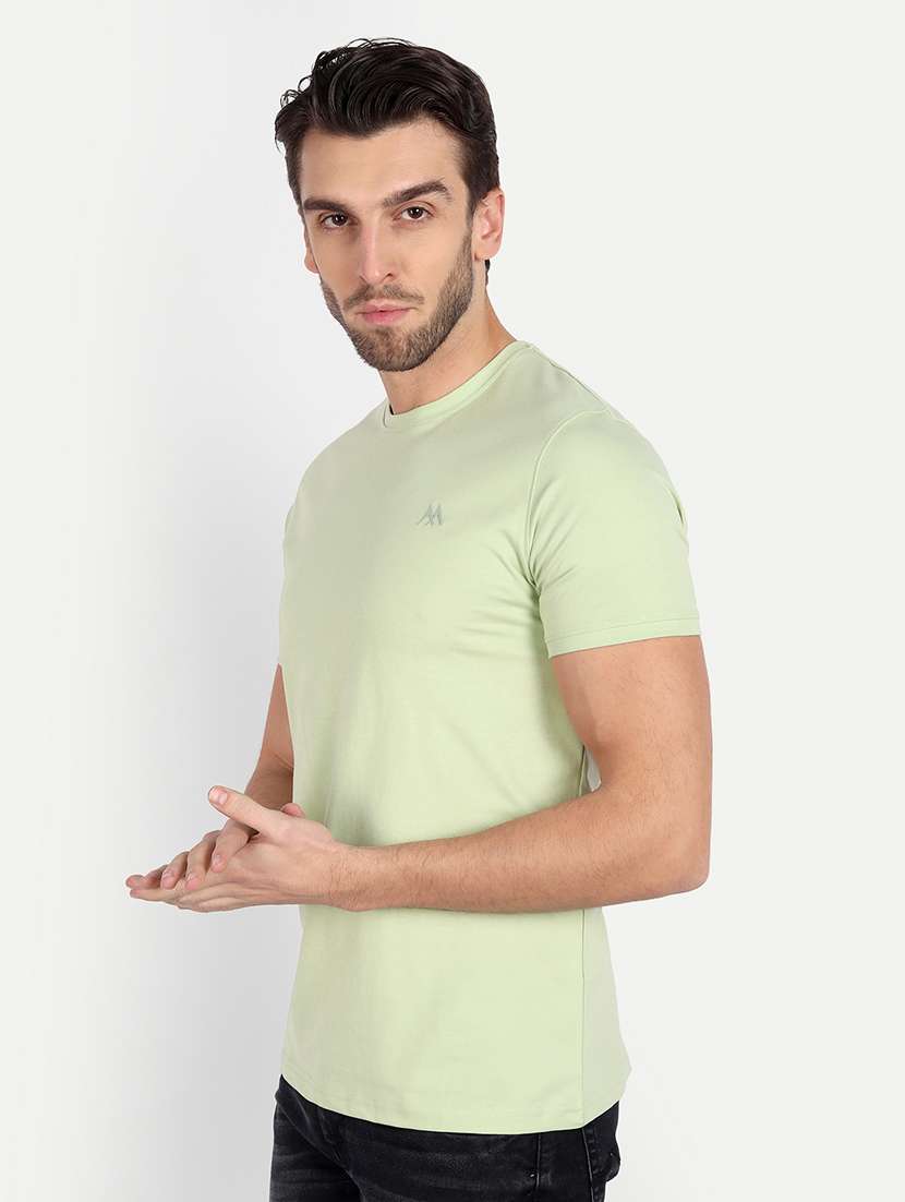 men solid round neck t-shirt - 21145303 -  Standard Image - 1